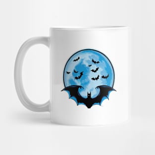 Blue moon bat Mug